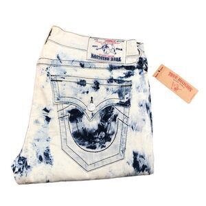 EXTREMELY RARE MISSPRINTED True Religion Jeans Size 38 Upside-down Tag